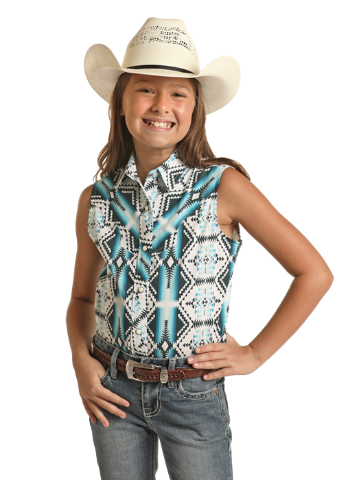 Girl’s Rock & Roll Cowgirl Snap Front Shirt #RRGSSSR0R6