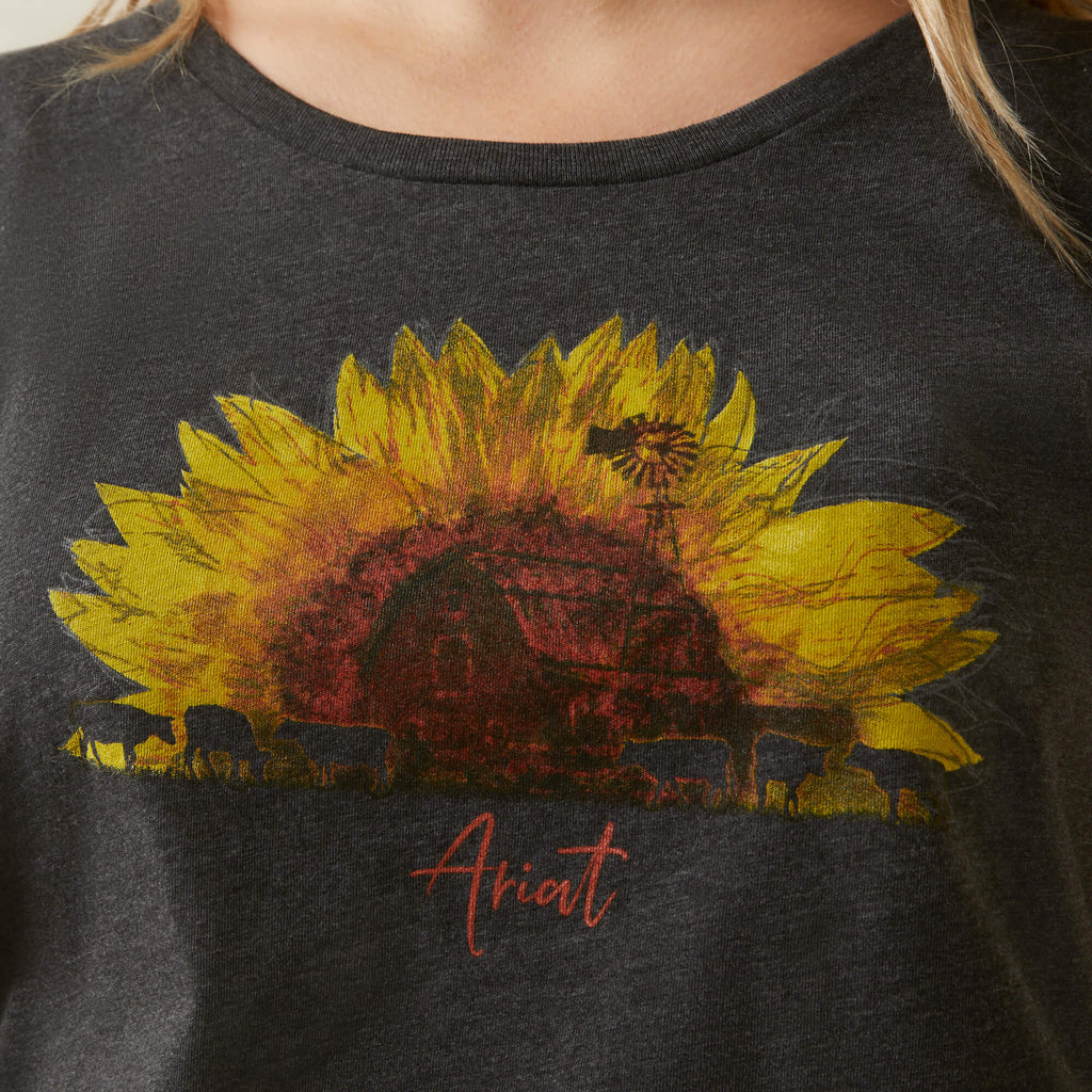 Women's Ariat Sunflower Cow T-Shirt #10047640