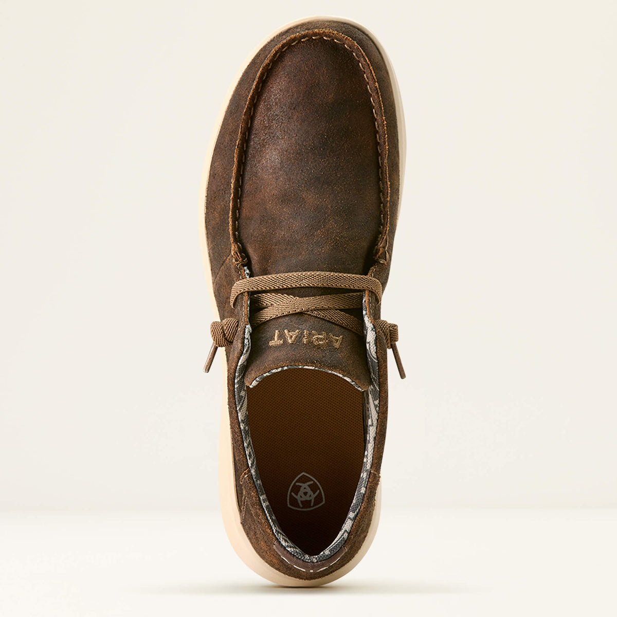 Ariat Hilo Stretch Brown Canvas, FLX Foam outsole,cushion insole,moc toe,slip on Ariat Men main image 2