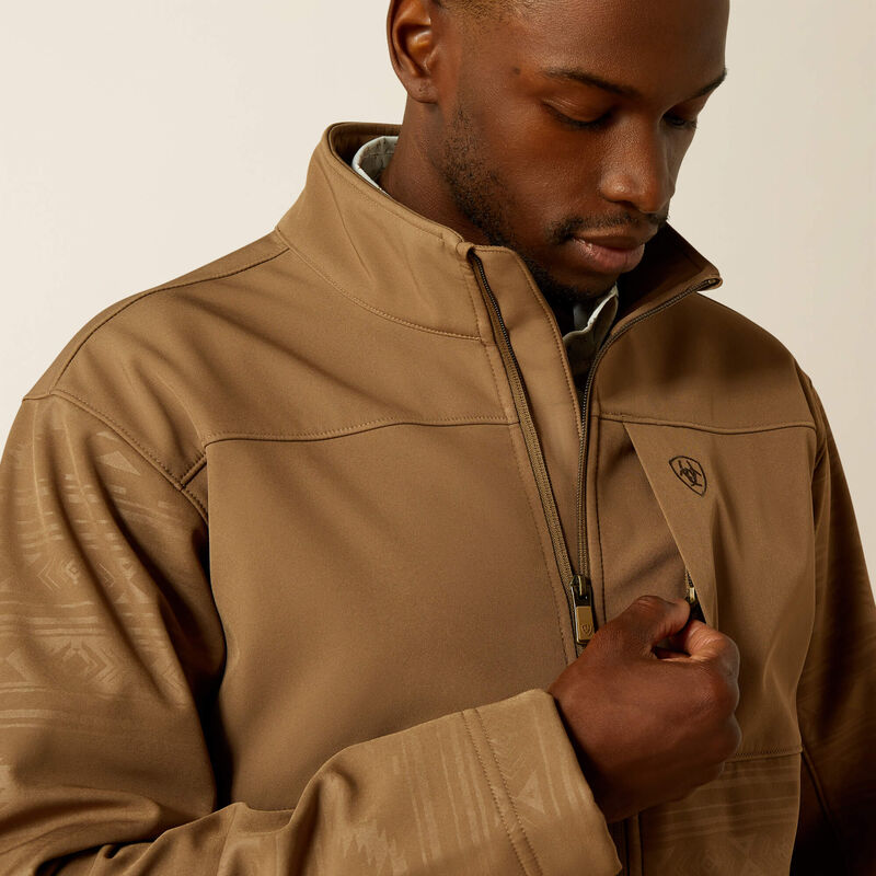 Ariat® Men's Vernon Softshell Vest-Khaki Southwest