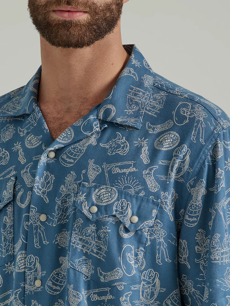 Men's Wrangler Coconut Cowboy Snap Front Shirt #112346493