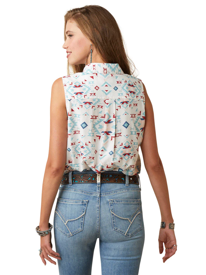 Women's Ariat Sleeveless Button Down Shirt #10045081