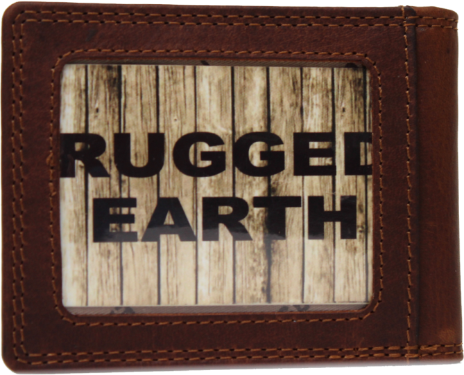 Men's Rugged Earth Money Clip Bi-Fold #990029