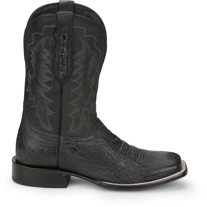Bottes de cowboy Tony Lama pour femmes en cuir noir et alligator 6.5B Bottes de cowboy Tony Lama pour femmes en cuir noir et alligator 6.5B