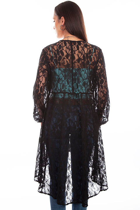 Women's Scully Lace Duster #HC736-BLK
