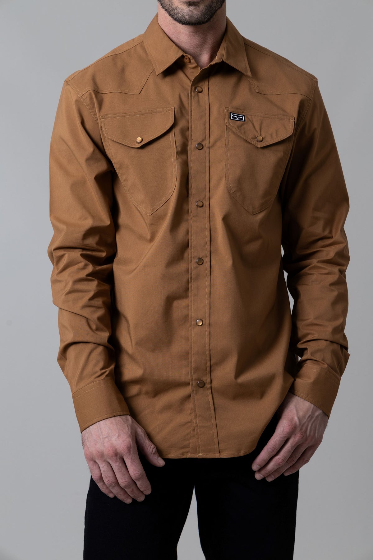 Kimes Ranch Blackout- Dress Shirt- Brown main image 1