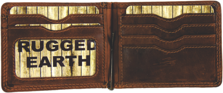 Men's Rugged Earth Money Clip Wallet #990018