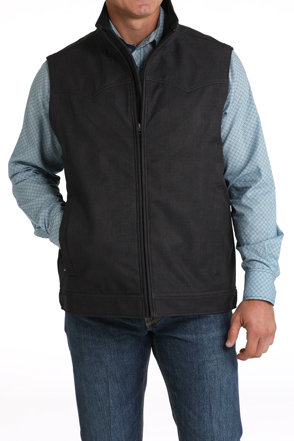 Cinch men's black bonded concealed carry vest hotsell