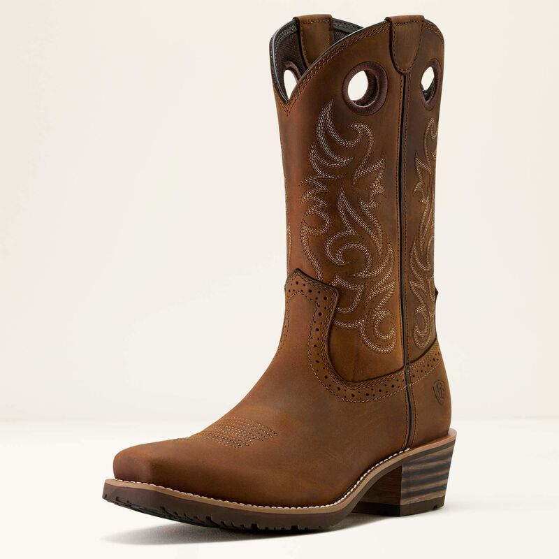 Ariat Roughstock Boots. Like New. Brown. Size 10.5EE Ariat 10044565 Rough Stock Square Toe – www.BootConnection.com main image 3