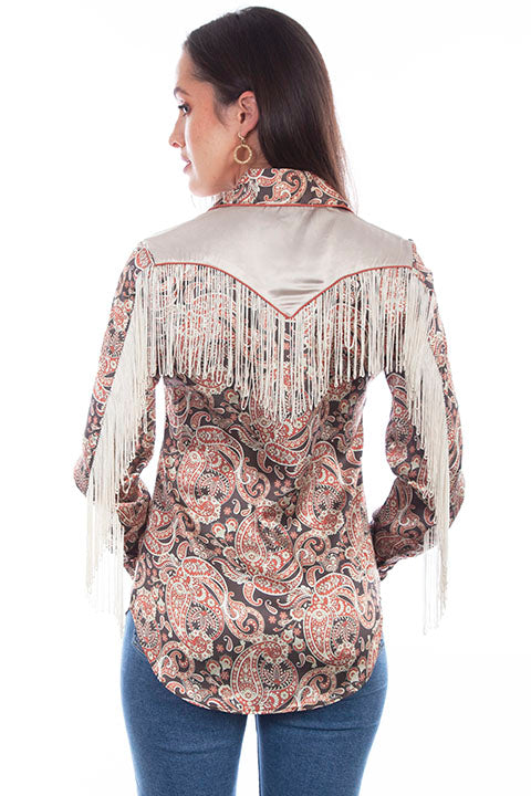 Ladies western deals fringe shirts