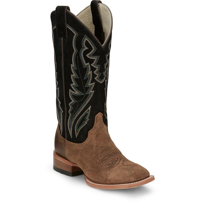 Womens justin square toe sale boots