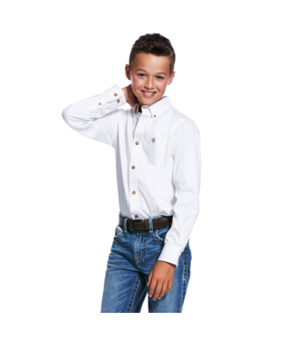 Boy's Ariat Solid Twill Classic Fit Shirt #10030162