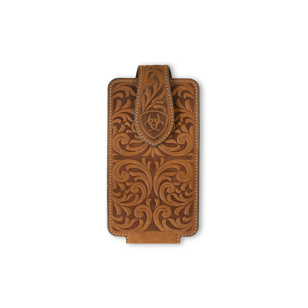 Ariat Cell Phone Case Scrolling Embossed Medium Brown Ariat Cell Phone Case Scrolling Embossed Medium Brown
