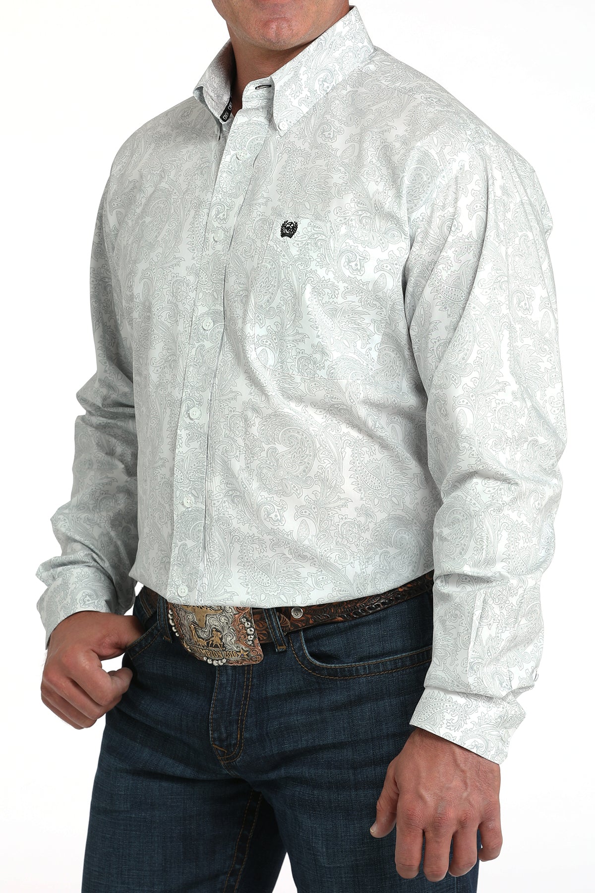cinch dress shirts Men's White Paisley Print Button Down Shirt MTW1105984 Red shirt Style:Jilbab + Full Niqab Leopard Print Fashion Maxi A little something blue