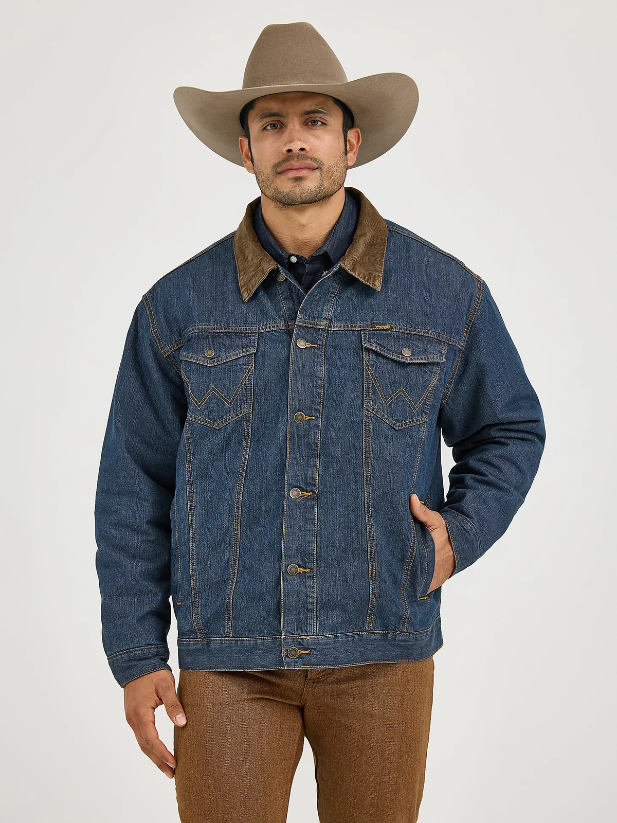 Men's Wrangler Blanket Lined Denim Jacket #74265RT | High Country