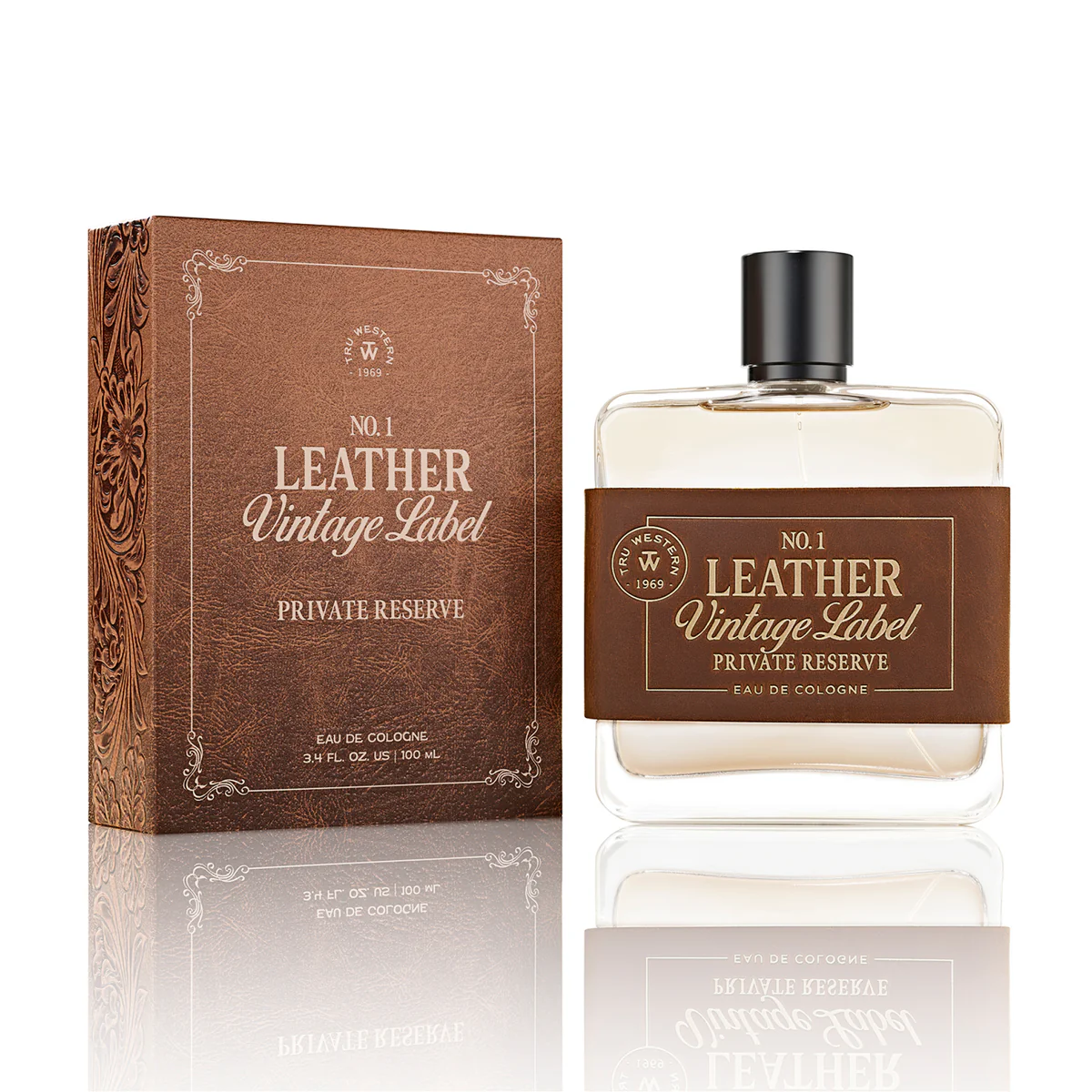 Men's No. 1 Leather Vintage Label Private Reserve Cologne #98083