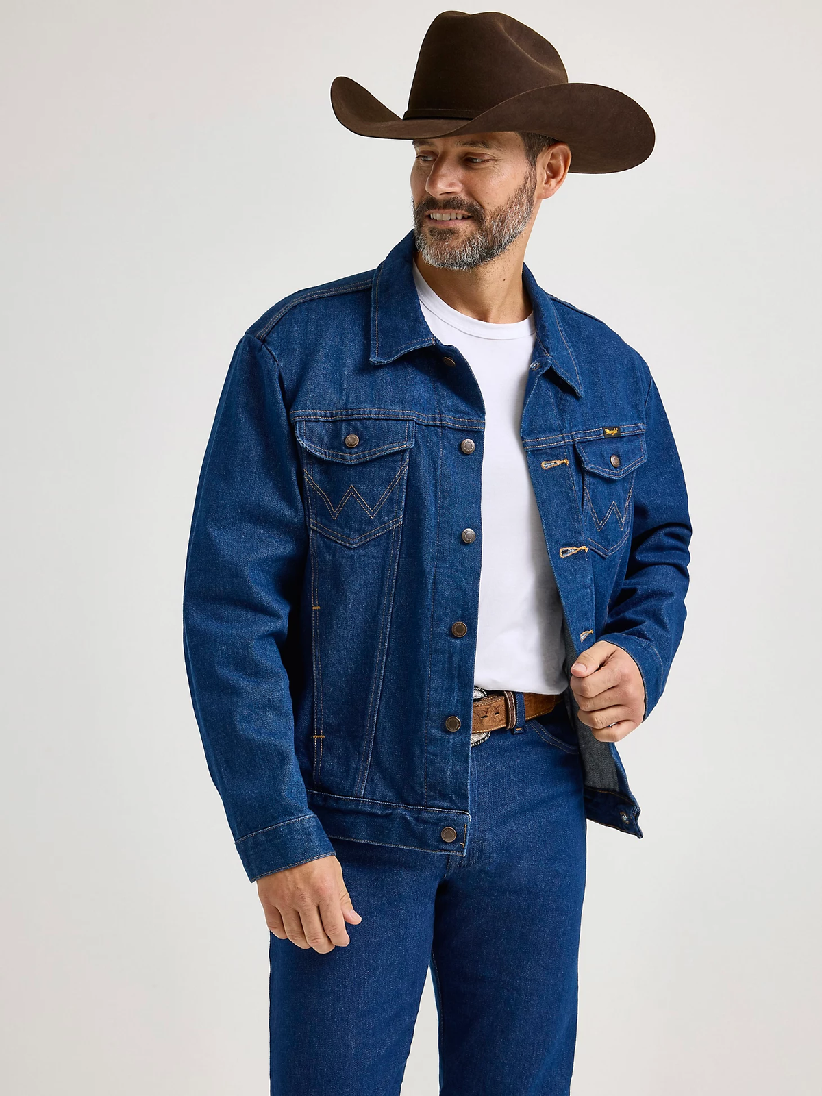 Men's Wrangler Unlined Denim Jacket #74145PW (Big and Tall) | High