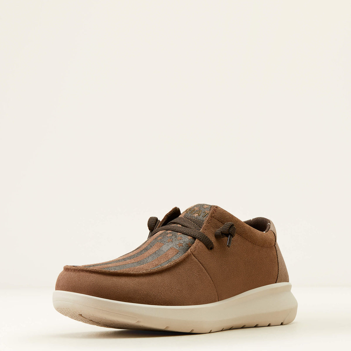 Ariat Hilo Slip on Casual Shoes Brown Bomber Suede Flag USA 10050974 Mens 11D Men main image 3