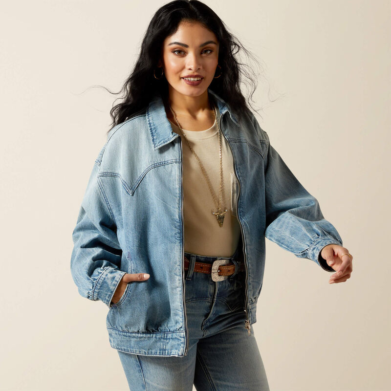 vintage Green shoulder yoke denim jacket Denim Jacket - Army Green 