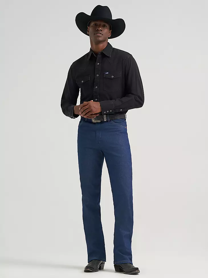 Men's Wrangler Boot Cut Slim Fit Jean #935NAV | High Country