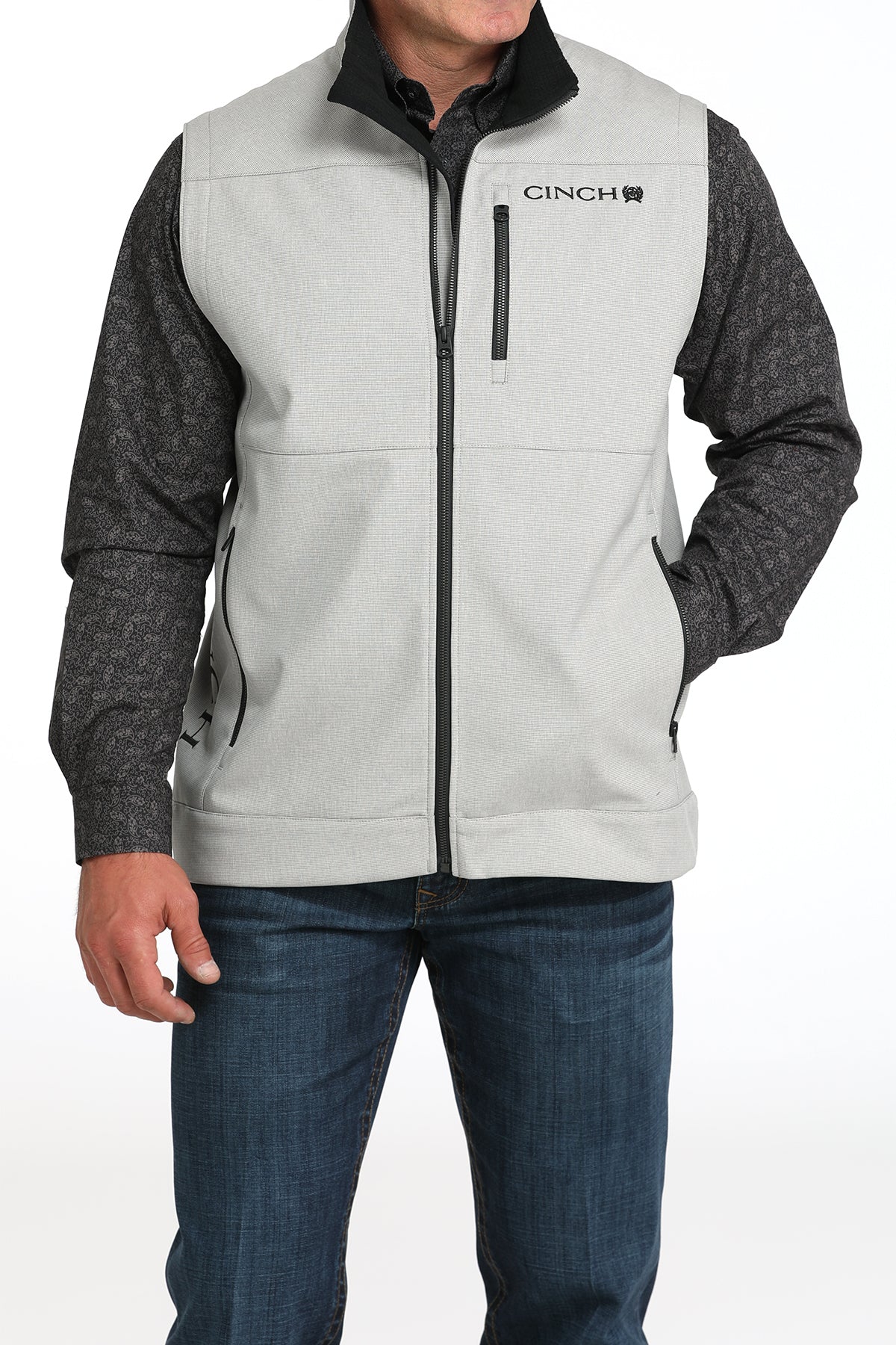 Men's Cinch Bonded Vest #MWV1515027 | High Country Western Wear