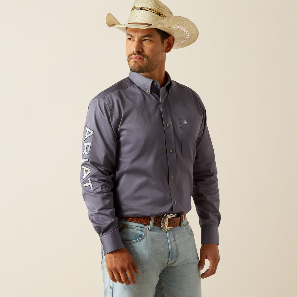 Men's Ariat Team Logo Twill Classic Fit Button Down Shirt #10059135X Men's Ariat Team Logo Twill Classic Fit Button Down Shirt #10059135X