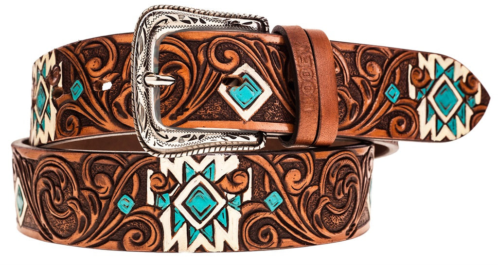 Western Belt - Hooey Flora (Natural/Brown/Red) main image 1