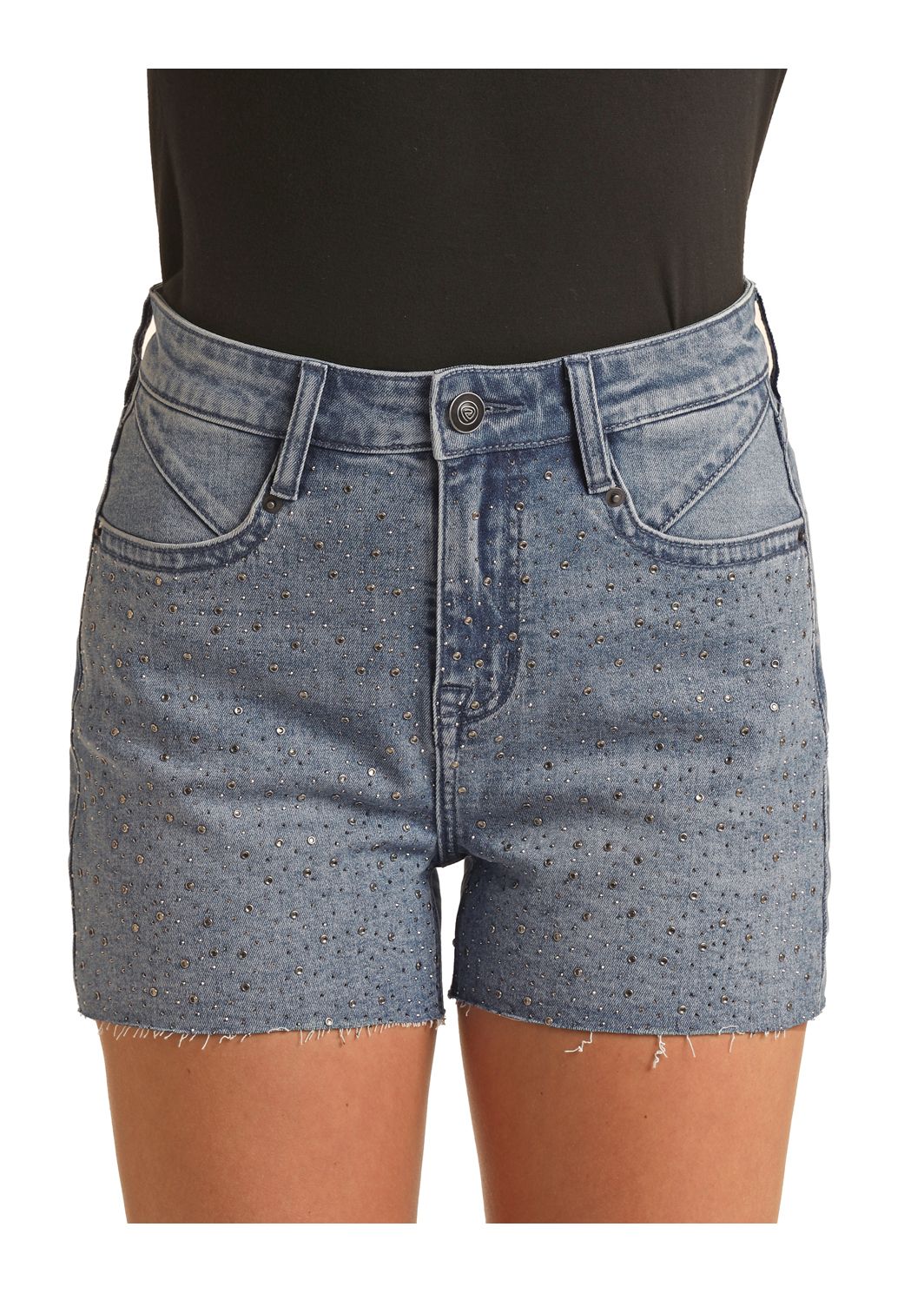【in a row】Crew Point Short Denim Wide-leg Full-length Jean In All-day Stretch For Women | Factory