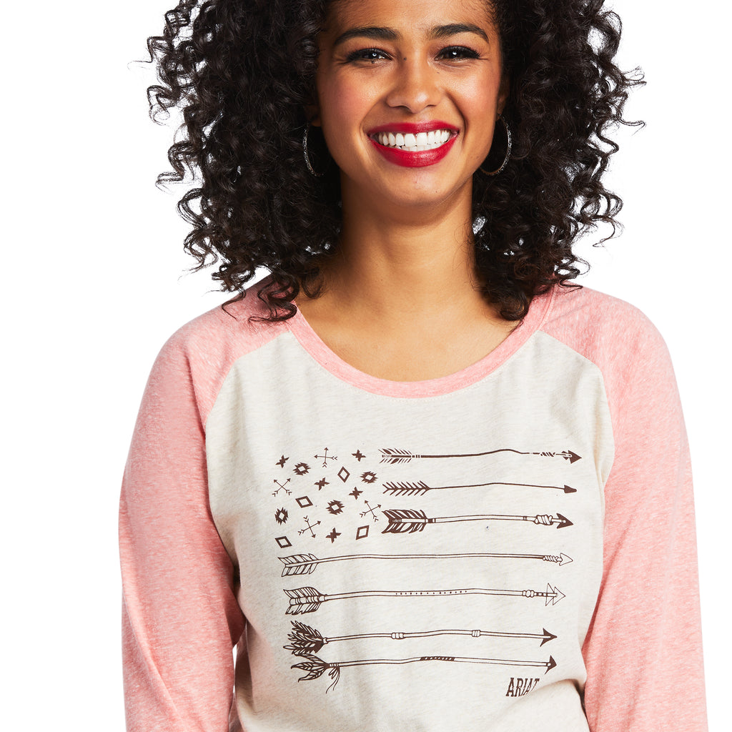 Women's Ariat Arrow Raglan T-Shirt #10039824-C