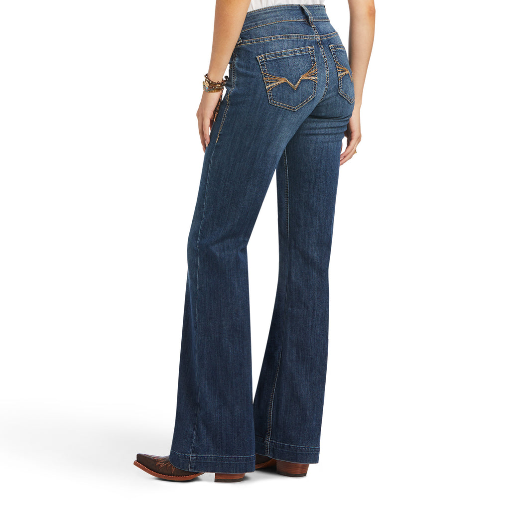 Women's Ariat Trouser Perfect Rise Alana Wide Leg Jean #10040805-C