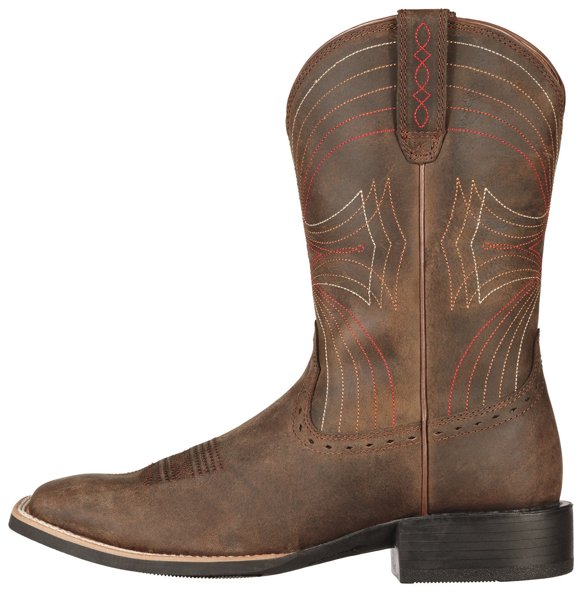 Ariat Sport Western Cowboy Boots Brown Leather Square Toe Men’s 10.5D 10010963 Ariat Men main image 4