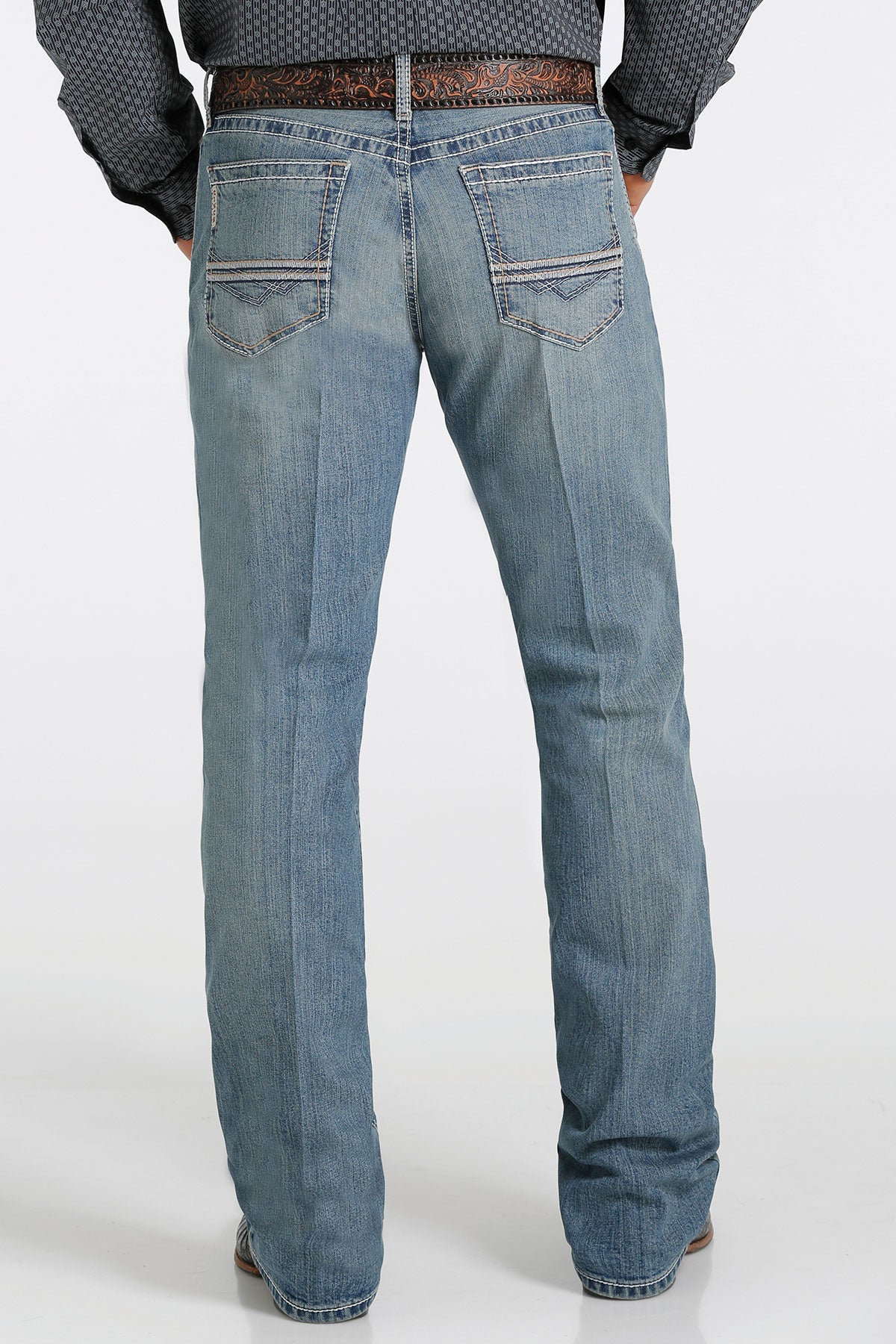 Men's Cinch Performance Denim Mid-Rise Slim Bootcut Jean
