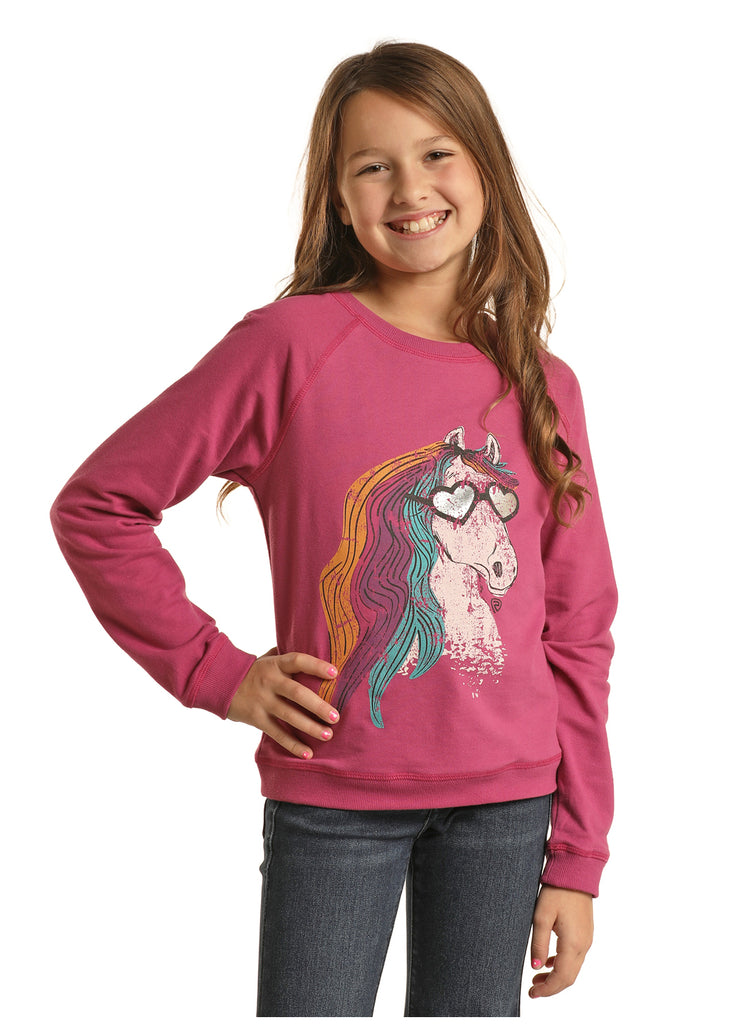 Girl's Panhandle Unicorn T-Shirt #BG91T02373