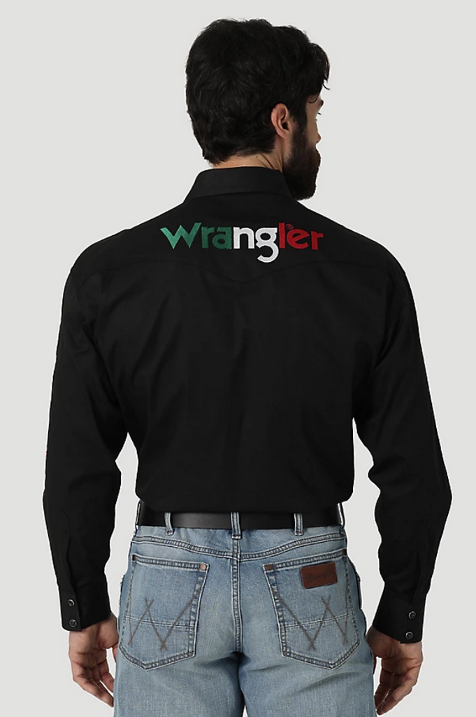 Men's Wrangler Logo Snap Front Shirt #112317124X
