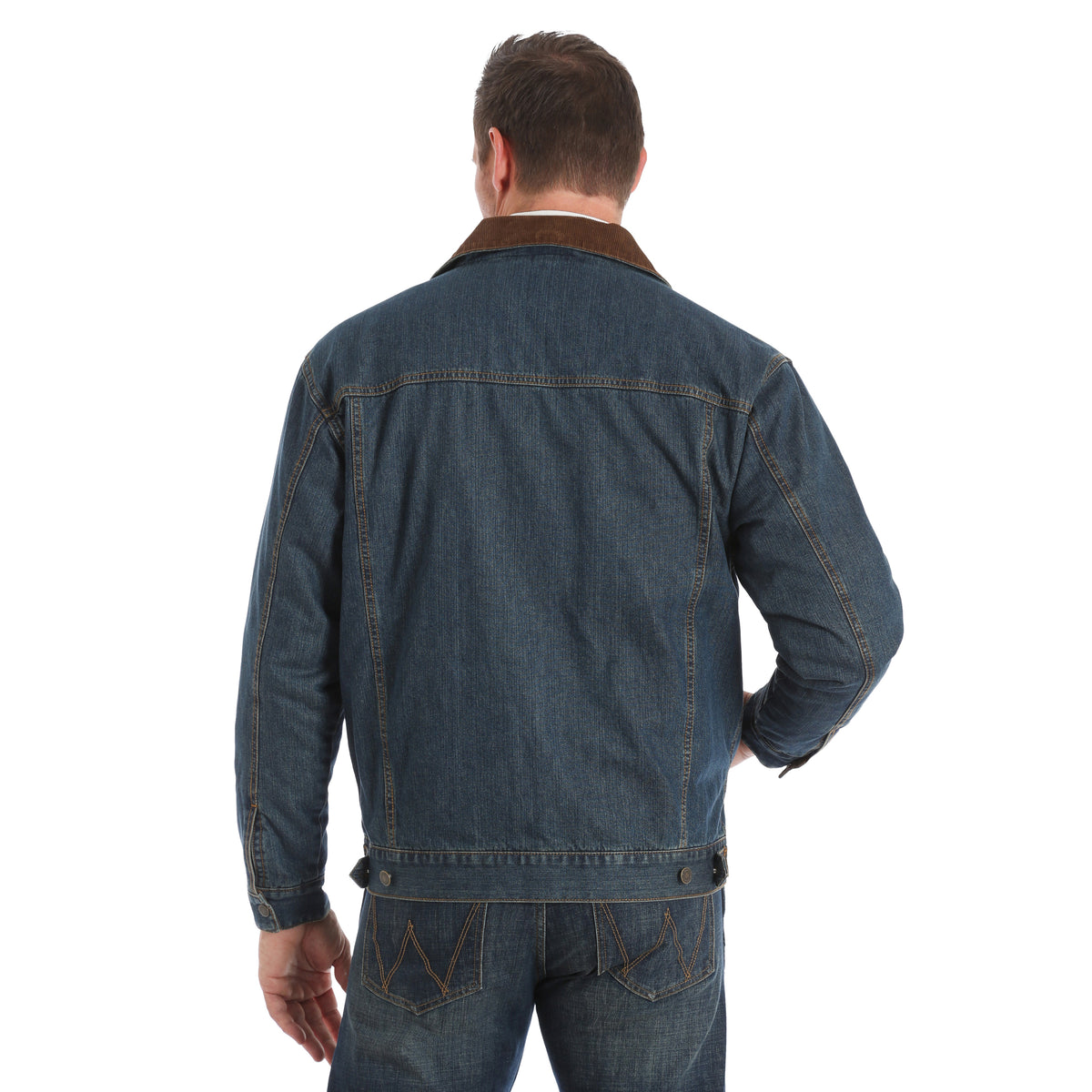 Men's Wrangler Concealed Carry Blanket Lined Denim Jacket