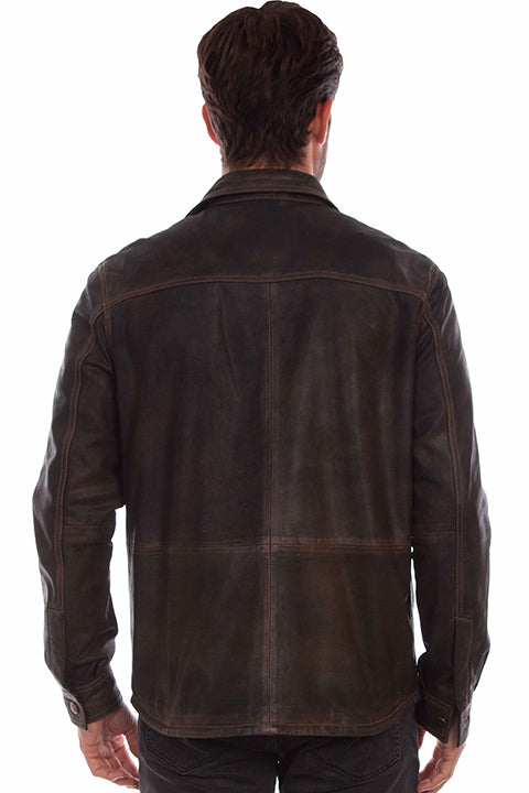 Men's Scully Leather Jacket #2025-303