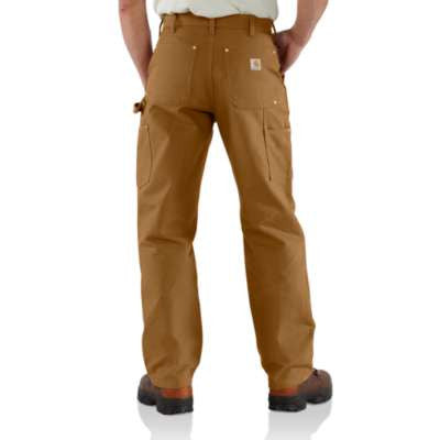 Carhartt Men's Carhartt Double Front Work Dungaree Pant B136-BRN