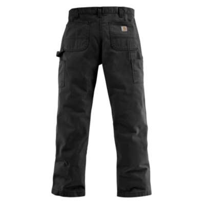Men's Carhartt Washed Twill Dungaree Pant #B324BLK | High Country