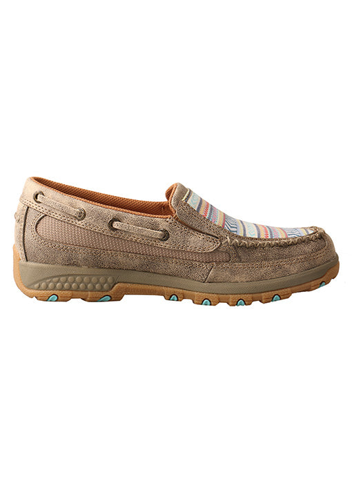 Women's Twisted X Boat Shoe Driving Moc with CellStretch #WXC0008-C