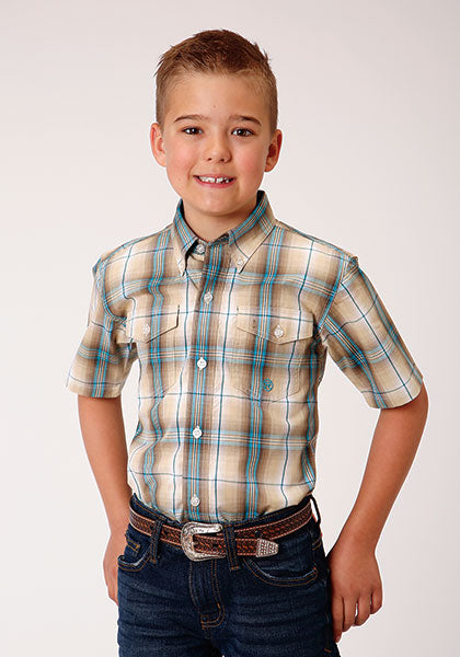 Boy's Roper Button Down Shirt #03-031-0378-4047