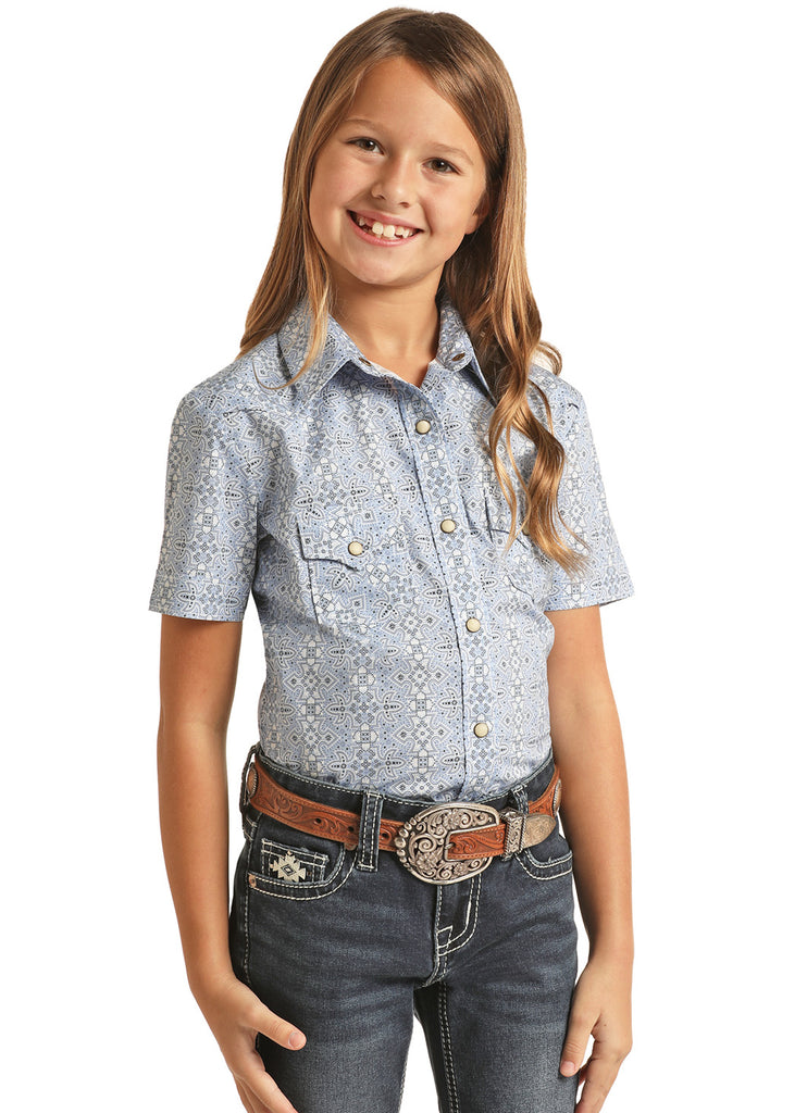 Girl's Panhandle Snap Front Shirt #RRGS1SRZ7W-C