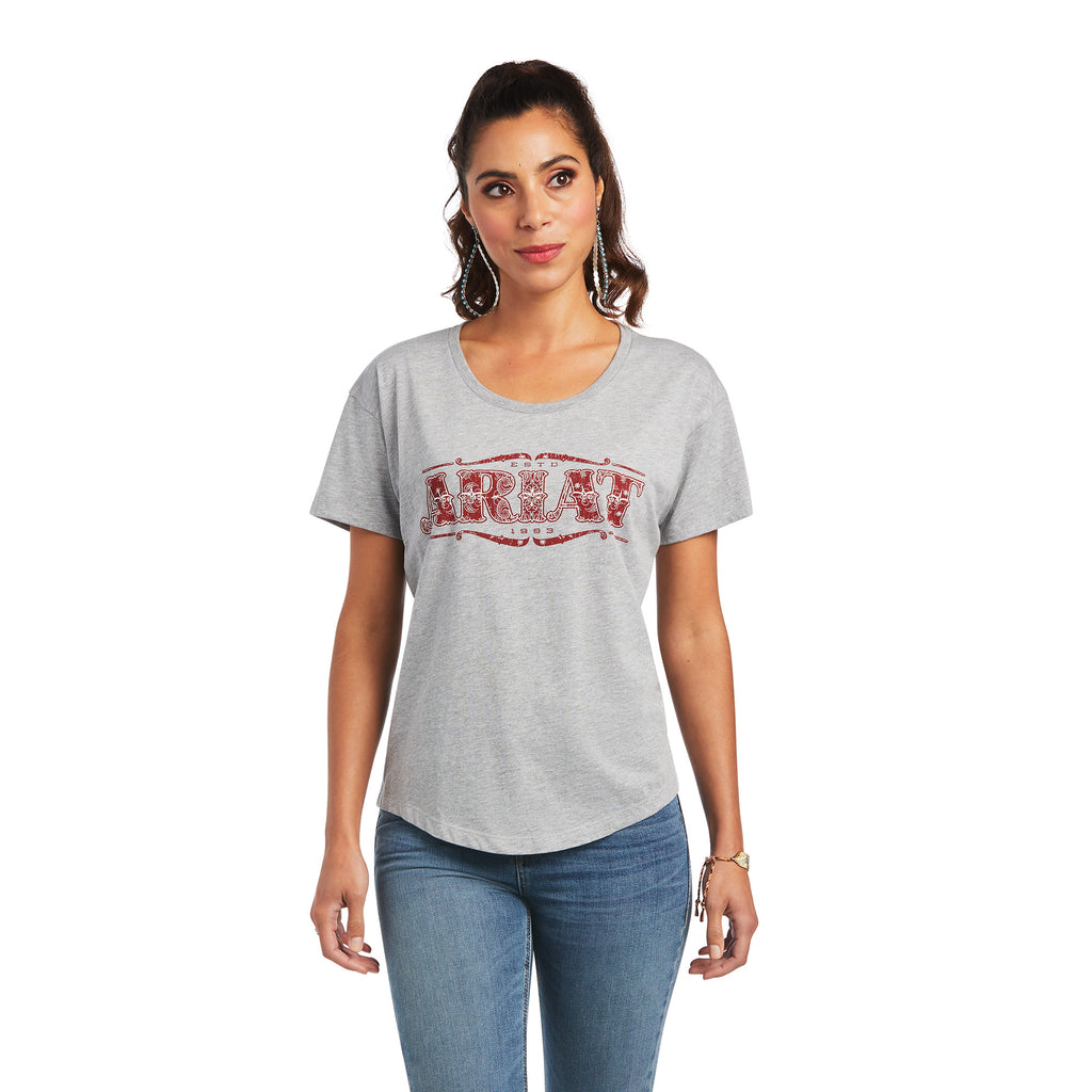 Women's Ariat Bandana Logo T-Shirt #10040966-C