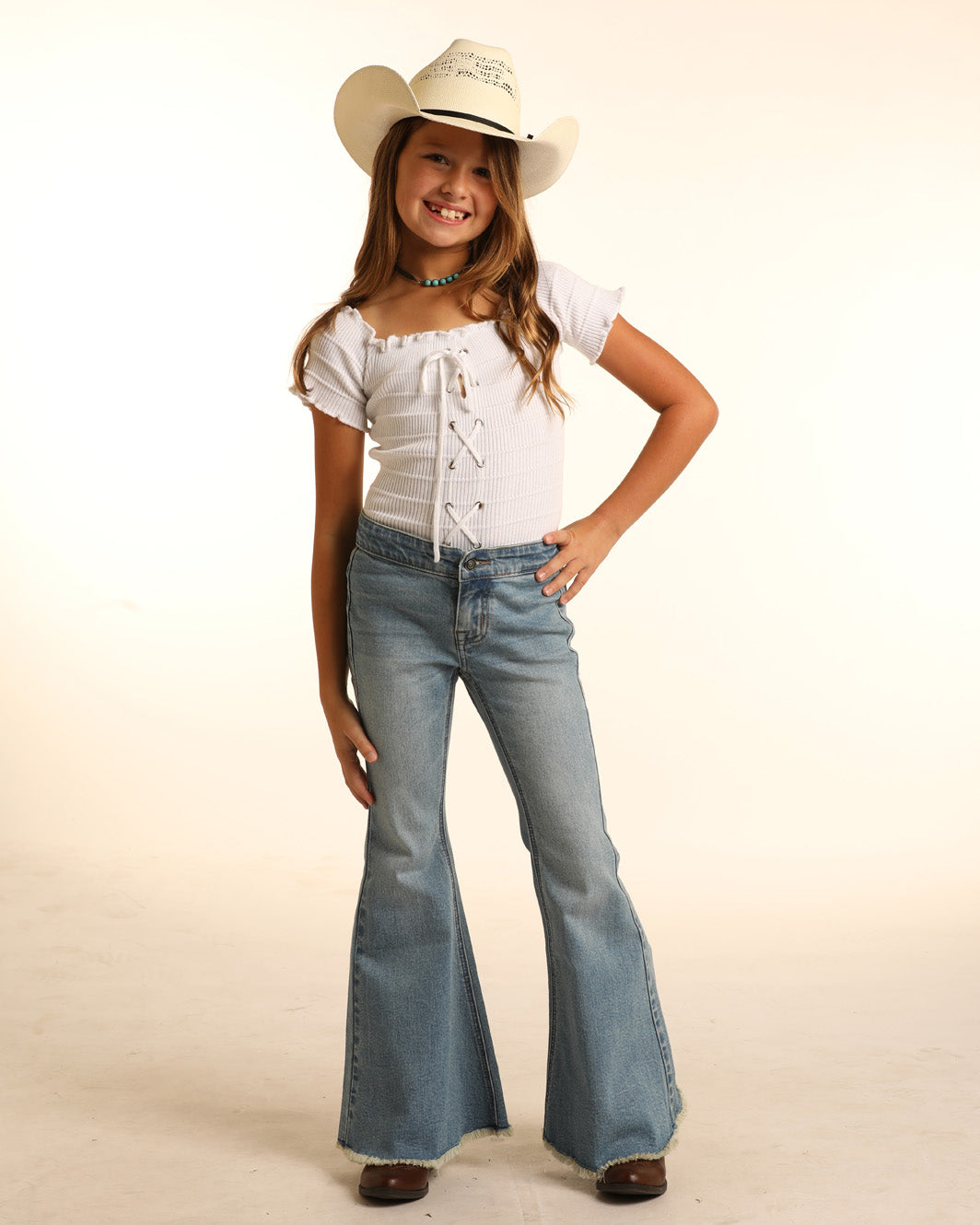 Rock & Roll Denim Girls' Super Flare Jeans - Country Outfitter