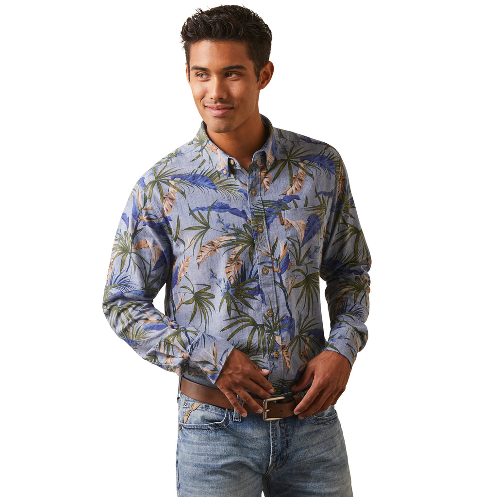 Men's Ariat Paradise Palm Button Down Shirt #10043710
