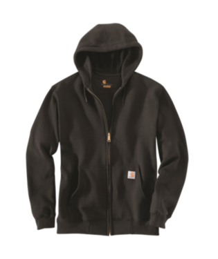 Men's Carhartt Midweight Zip Front Jacket K122-BLK | High Country