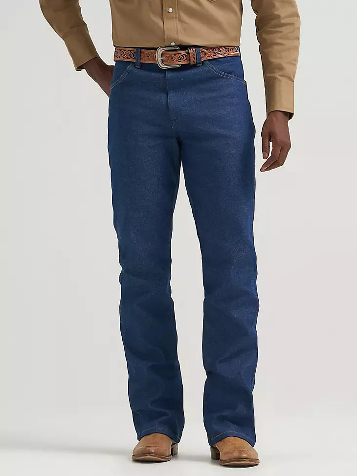 Wrangler Men's Cowboy Cut Boot Regular Fit Rigid Jeans, W34 L38, Navy