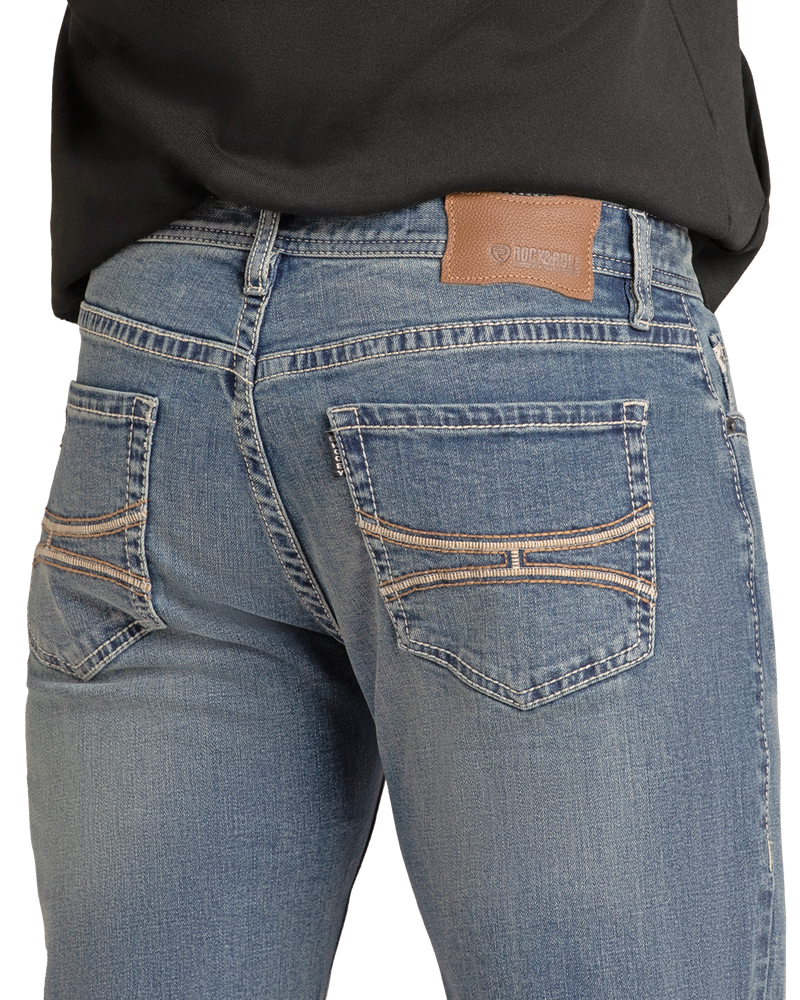 Rock & Roll Cowboy Men's Hooey Slim Straight Jean #HM1RD07468