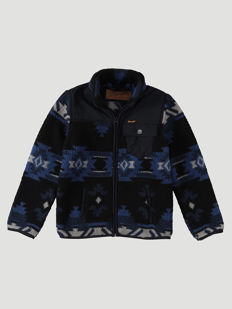 Boy's Wrangler Zip Front Sherpa Jacket #112337130