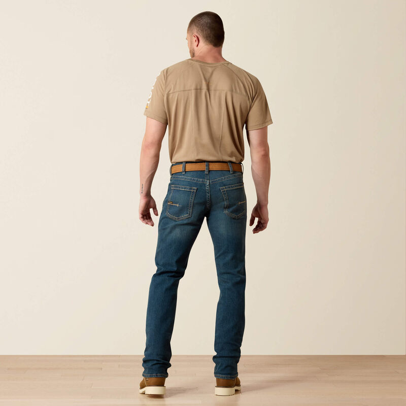 Men's Ariat Rebar M5 Straight DuraStretch Edge Stackable Straight Leg Jean #10016222