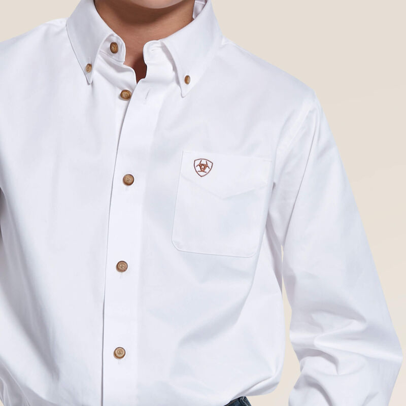 Boy's Ariat Solid Twill Classic Fit Shirt #10030162